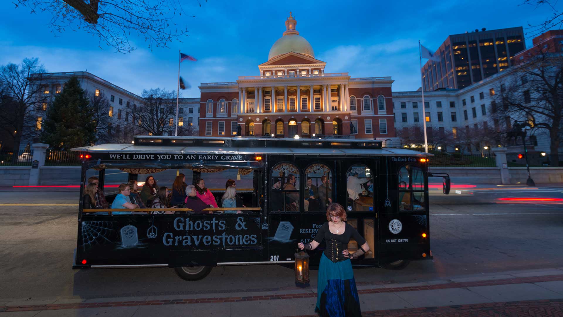 Boston ghost tours in Massachusetts State Capital Building