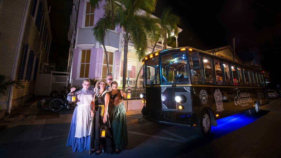 key west haunted tour guides in costume