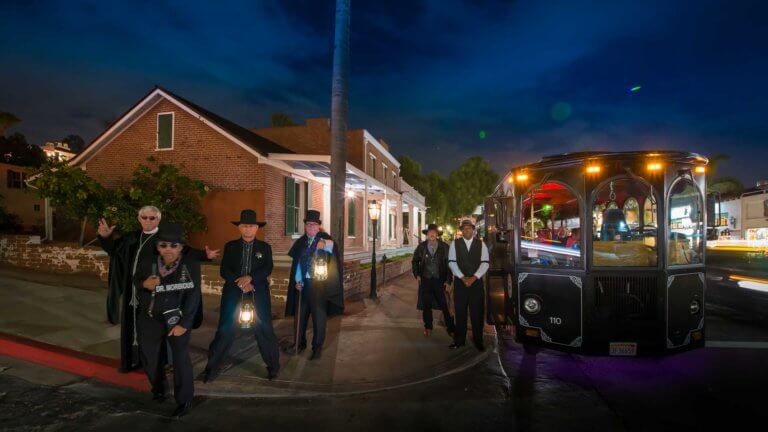 san diego ghost tour trolley and tour guides