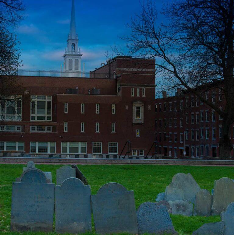 Haunted Tour at Copps Hill Burying Ground in Boston