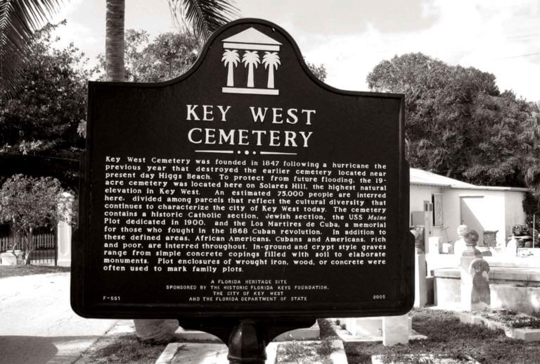 key west cemetery graves black and white