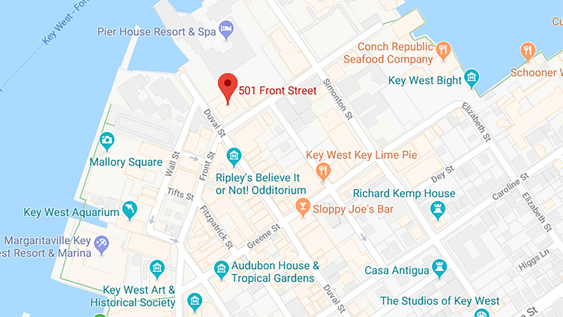 Key West Bar Map