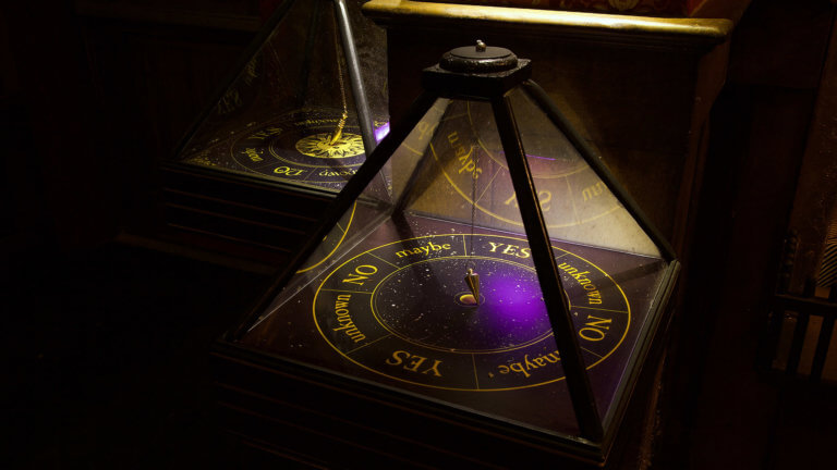 Ouija board and pendulum