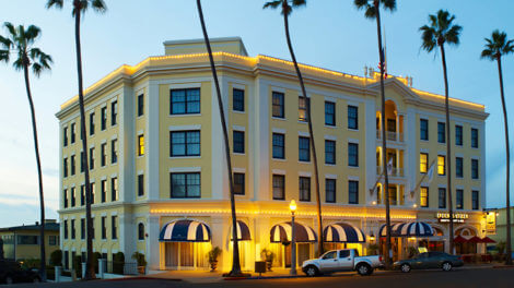 Exterior of The Grande Colonial Hotel in La Jolla, California