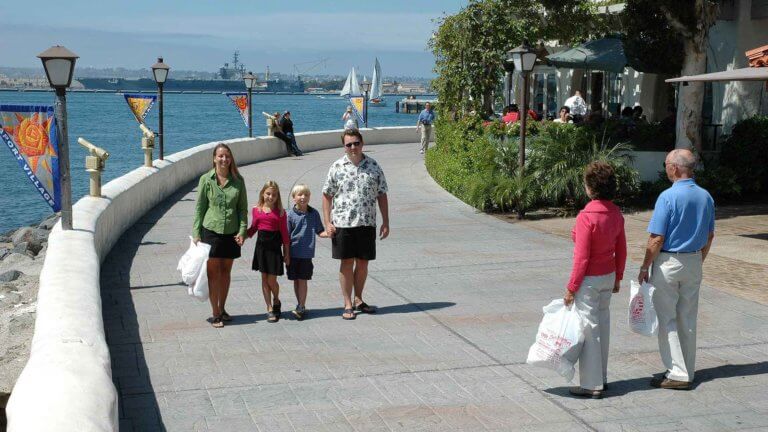 san diego seaport village tourists