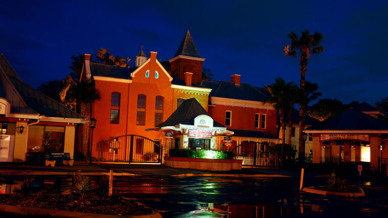 st augustine old jail at night