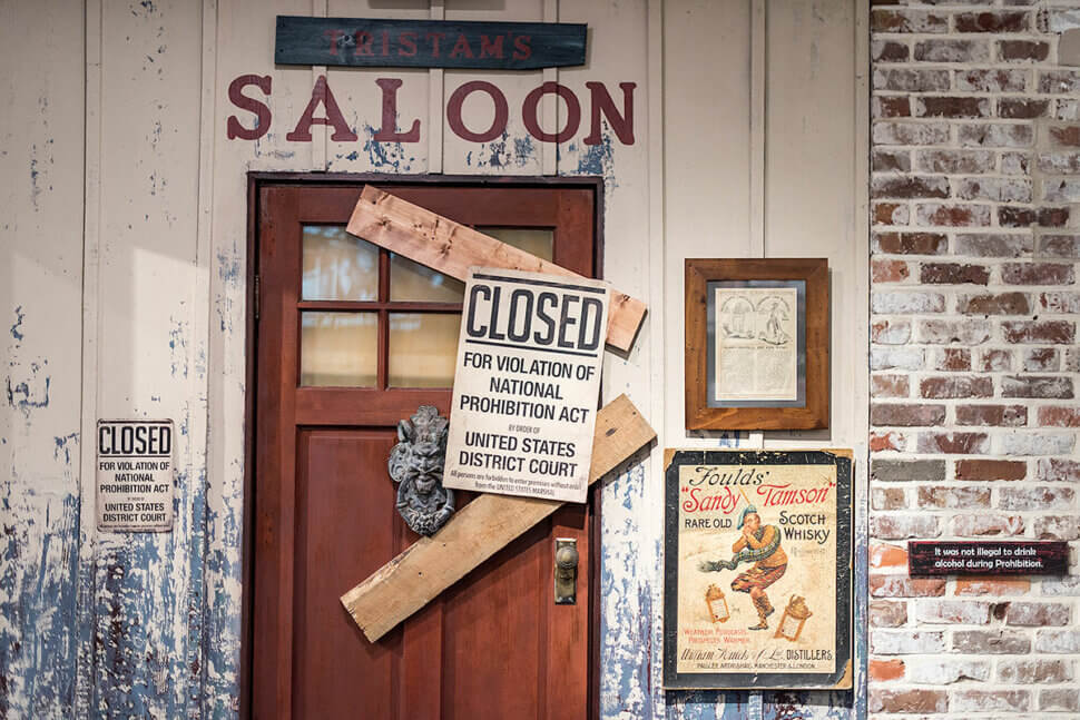 American Prohibition Museum saloon door