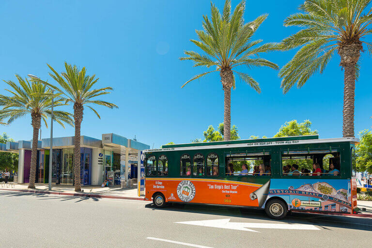 San Diego trolley and visitor center