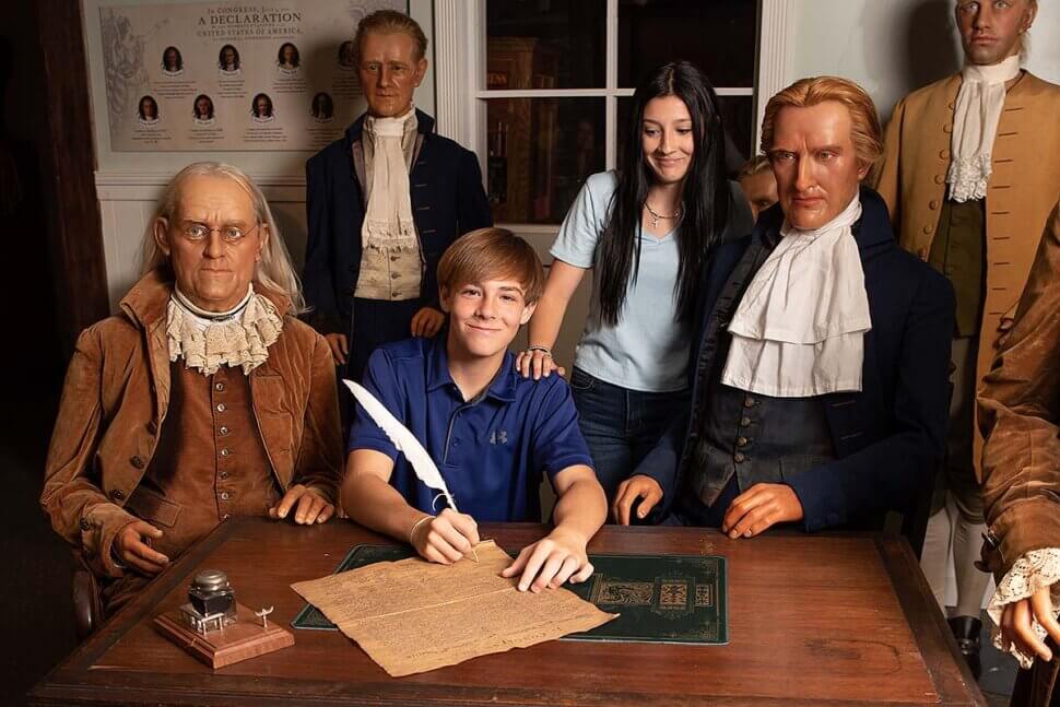 ghost tours st augustine old jail Guests at St. Augustine Potter's Wax Museum forefathers exhibit