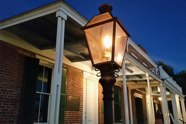 Whaley House gaslamp