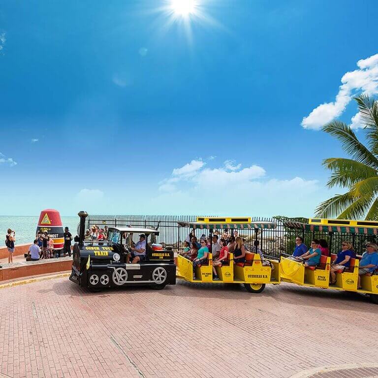 Conch Tour Train and Key West Southernmost Point