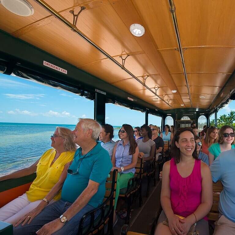 Key West trolley guests