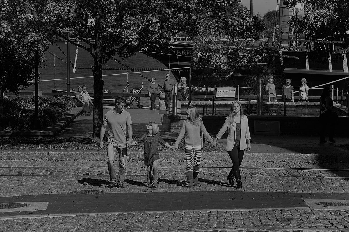 Family at Savannah River Street