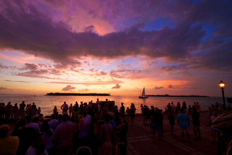 sunset at Mallory Square