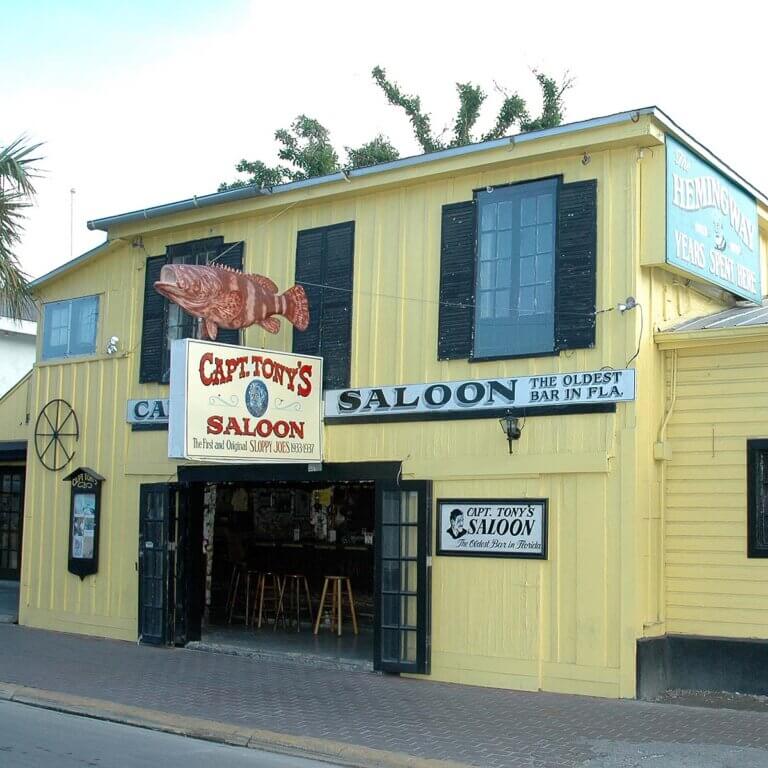Captain Tony's Saloon in Key West, known for its haunted history