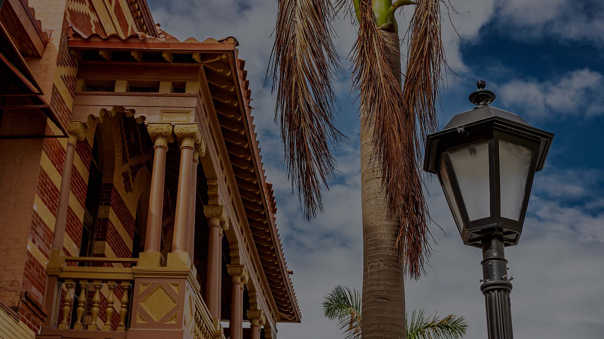 Duval Street in Key West, filled with colorful buildings