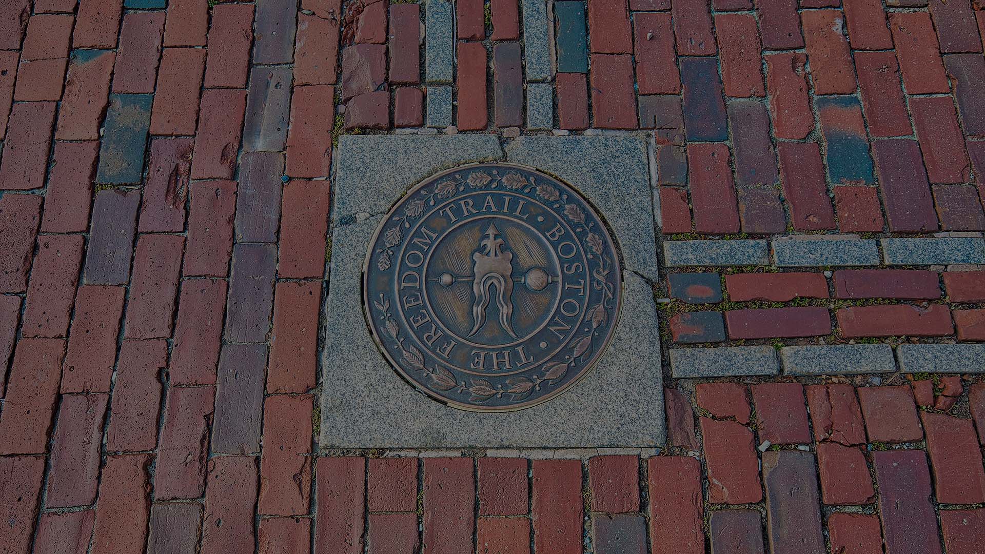 Famous walking route in Boston Freedom Trail