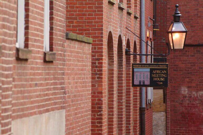 Historic African Meeting House showcasing its significance in community gatherings and cultural heritage