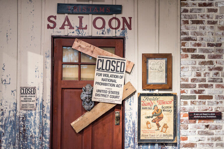 American Prohibition Museum, highlighting historical exhibits