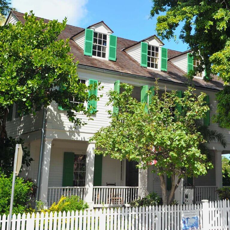 haunted Audubon House in Key West, featuring its historic facade
