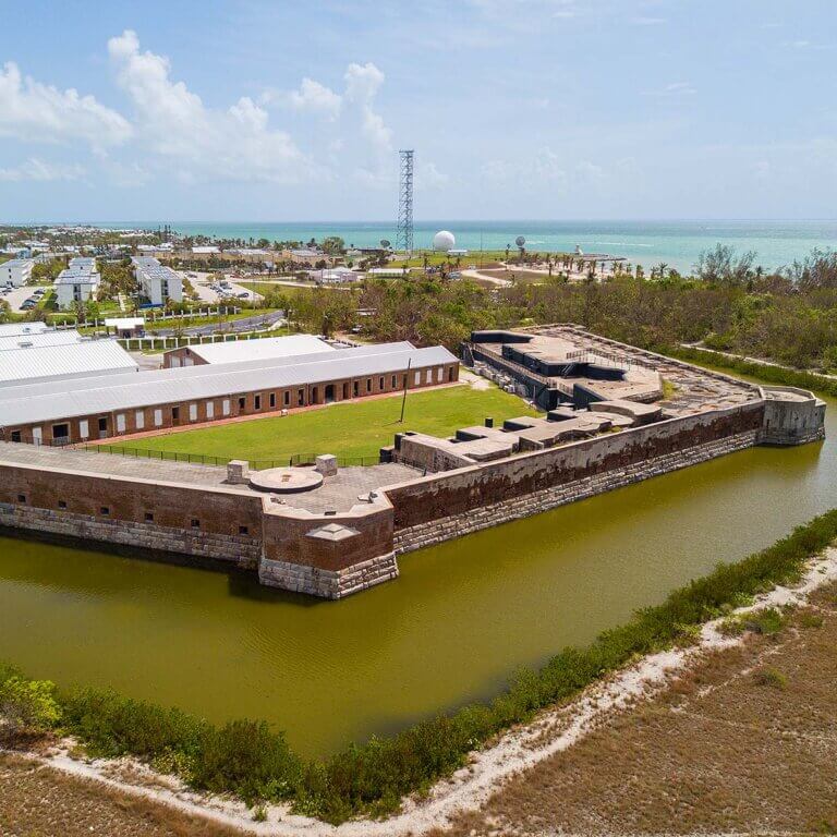 Scenic view of Fort Zachary Taylor in Key West